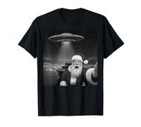 Santa Selfie con ovni Divertido Navidad para Hombres, Mujeres y niños Camiseta