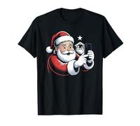 Santa Selfie Natividad Navidad Humor Camiseta