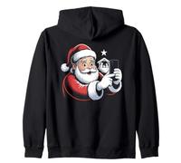 Santa Selfie Natividad Navidad Humor Sudadera con Capucha