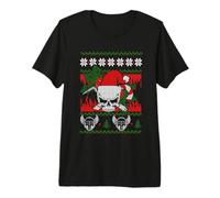 Santa Skull Welder Funny Ugly Christmas Xmas Camiseta Premium