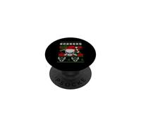Santa Skull Welder Funny Ugly Christmas Xmas PopSockets PopGrip Adhesivo