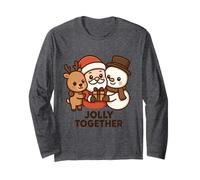 Santa Snowman Reno Merry Moments Art Manga Larga