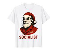 Santa Socialismo Socialista Karl Marx Anticapitalismo Política Camiseta gráfica económica
