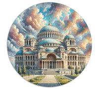 Santa Sofía 1000 Piezas Puzzle Puzzles para Adultos Edificios Famosos para Niños De 3, 4, 5, 6, 7 Y 8 Años Pegamento Puzzle para Enmarcar Puzzles Corte Preciso 1000pcs (67.5x67.5cm)