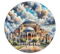 Santa Sofía 1000 Piezas Puzzle Rompecabezas para Adultos Edificios Famosos Regalo para Expertos Entusiastas De Los Puzzles Pegamento Puzzle para Enmarcar Puzzles Corte Preciso 1000pcs (67.5x67.5cm)