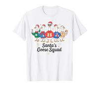 Santa Squad Silly Christmas Goose Funny Hombres Mujeres Niños Navidad Camiseta