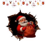 Santa Stickers - Adhesivo decorativo para fiestas de invierno, decoración navideña