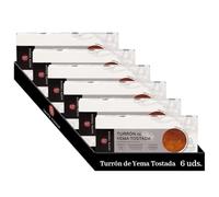 Santa Teresa -6 Tabletas de Turrón de Yema tostada - La auténtica Yema de Santa Teresa es la esencia de este turrón artesano.