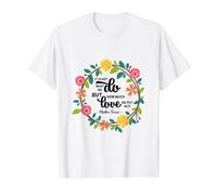Santa Teresa de Calcuta Cita Refranes religiosos Camiseta gráfica económica, Hombre, Blanco, S