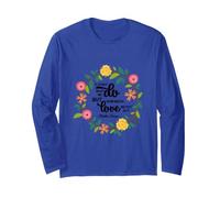Santa Teresa de Calcuta Cita Refranes religiosos Manga Larga, Unisex para Adultos, Azul Real, XL