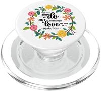 Santa Teresa de Calcuta Cita Refranes religiosos PopSockets PopGrip para MagSafe