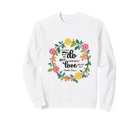 Santa Teresa de Calcuta Cita Refranes religiosos Sudadera, Unisex para Adultos, Blanco, S
