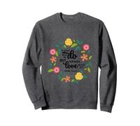 Santa Teresa de Calcuta Cita Refranes religiosos Sudadera, Unisex para Adultos, Jaspeado Oscuro, XL