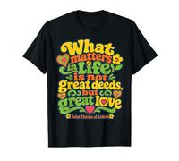 Santa Teresa de Lisieux Citas Gran Amor Santa Católica Camiseta gráfica económica