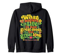 Santa Teresa de Lisieux Citas Gran Amor Santa Católica Sudadera con Capucha