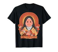 Santa Teresa de Lisieux Flor Rosa Cristiana Católica Santa Camiseta