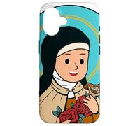 Santa Teresa de Lisieux Niños Pequeña Flor Católica Santo Alma Carcasa para iPhone 16