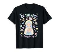 Santa Teresa de Lisieux Pequeña Flor Católica Santa Orar Camiseta