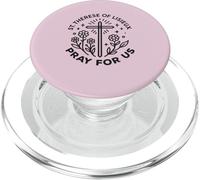 Santa Teresa de Lisieux ruega por nosotras Mujeres católicas PopSockets PopGrip para MagSafe