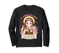Santa Teresa Lisieux Hacer Pequeñas Cosas Gran Amor por los Cristianos Manga Larga