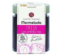 Santa Teresa - Mermelada Sabor Fresa Con Pimienta Rosa. Sin Conservantes Ni Aditivos. Sin Gluten - Formato En Tarro De Cristal 240 Gramos