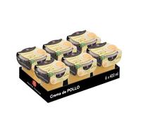 Santa Teresa - Pack de 6 Cremas de Pollo y Verduras - Elaboradas Con Ingredientes Naturales, Sin Conservantes Ni Aditivos - Envase Apto Para Microondas. 3.600ml