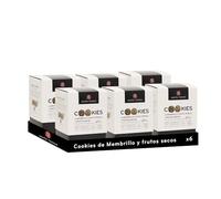 Santa Teresa - Pack de 6 estuches de Cookies de Membrillo recubiertas de Pistacho y Almendra. Sin Gluten. Apto para Veganos. 135g x 6 unidades