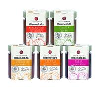Santa Teresa - Pack Gourmet 5 Mermeladas (Naranja Amarga Con Canela, Membrillo Con Jengibre, Fresa Con Pimienta Rosa, Albaricoque Con Cardamomo, Ciruela Con Anís) Sin Conservantes Ni Aditivos 1,2 Kg