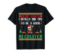 Santa Try to Be a Good Recruiter - Funny Christmas Camiseta