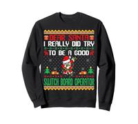 Santa Try to Be a Good Switch Board Operator - Christmas Sudadera