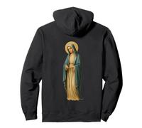 Santa Virgen Católica Madre María con Rosario Sudadera con Capucha