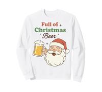 Santa with Beer Mug Full of Christmas Cheer Beer Lover Sudadera