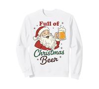 Santa with Beer Mug Full of Christmas Cheer Beer Lover Sudadera