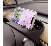 SANTACIN Tesla Model Y/Model 3 - Soporte para teléfono, organizador trasero, para volante, para gafas de sol, bandeja de almacenamiento para salpicadero de coche