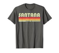 Santana Apellido Divertido Retro Vintage 80s 90s Birthday Reunion Camiseta, Hombre, Asfalto, 3XL