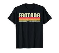 Santana Apellido Divertido Retro Vintage 80s 90s Birthday Reunion Camiseta, Hombre, Negro, 3XL
