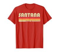 Santana Apellido Divertido Retro Vintage 80s 90s Birthday Reunion Camiseta, Hombre, Rojo, 3XL