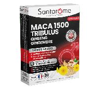 Santarome - Maca 1500 Tribulus Ginseng Jengibre - Tonificación Sexual - 30 comprimidos
