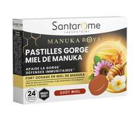 Santarome - Pastillas de Manuka para la Garganta - Dolor de Garganta - 24 Pastillas
