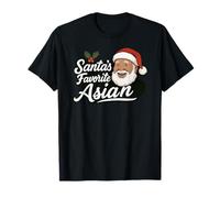 Santa's Favorite Asian Christmas Xmas Camiseta