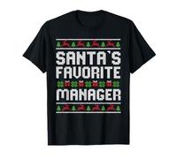 Santas Favorite Manager Supervisor de Navidad Líder del Equipo Camiseta