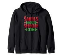 Santa's Favorite Speechie Crew SLP Speech Therapy Christmas Sudadera con Capucha
