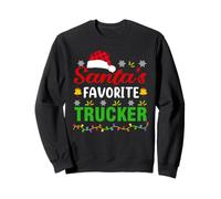 Santa's Favorite Trucker Funny Christmas Trucker Xmas Sudadera