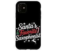 Santas Favorito Saxofonista Navidad Carcasa para iPhone 11