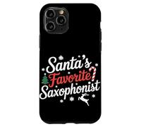 Santas Favorito Saxofonista Navidad Carcasa para iPhone 11 Pro