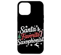 Santas Favorito Saxofonista Navidad Carcasa para iPhone 12 Pro Max