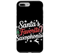 Santas Favorito Saxofonista Navidad Carcasa para iPhone 7 Plus/8 Plus