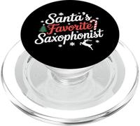 Santas Favorito Saxofonista Navidad PopSockets PopGrip para MagSafe