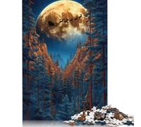 Santas Flight Through Forest Puzzles Imposible,desafío for Adults Juego Educativo 1000 Piezas Obra De Arte De Juego De para Adultos, Regalos A Partir De 14 Años 1000pcs (75x50cm)