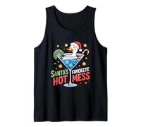 Santa's Hot Favorite Mess Holiday Humor Camiseta sin Mangas